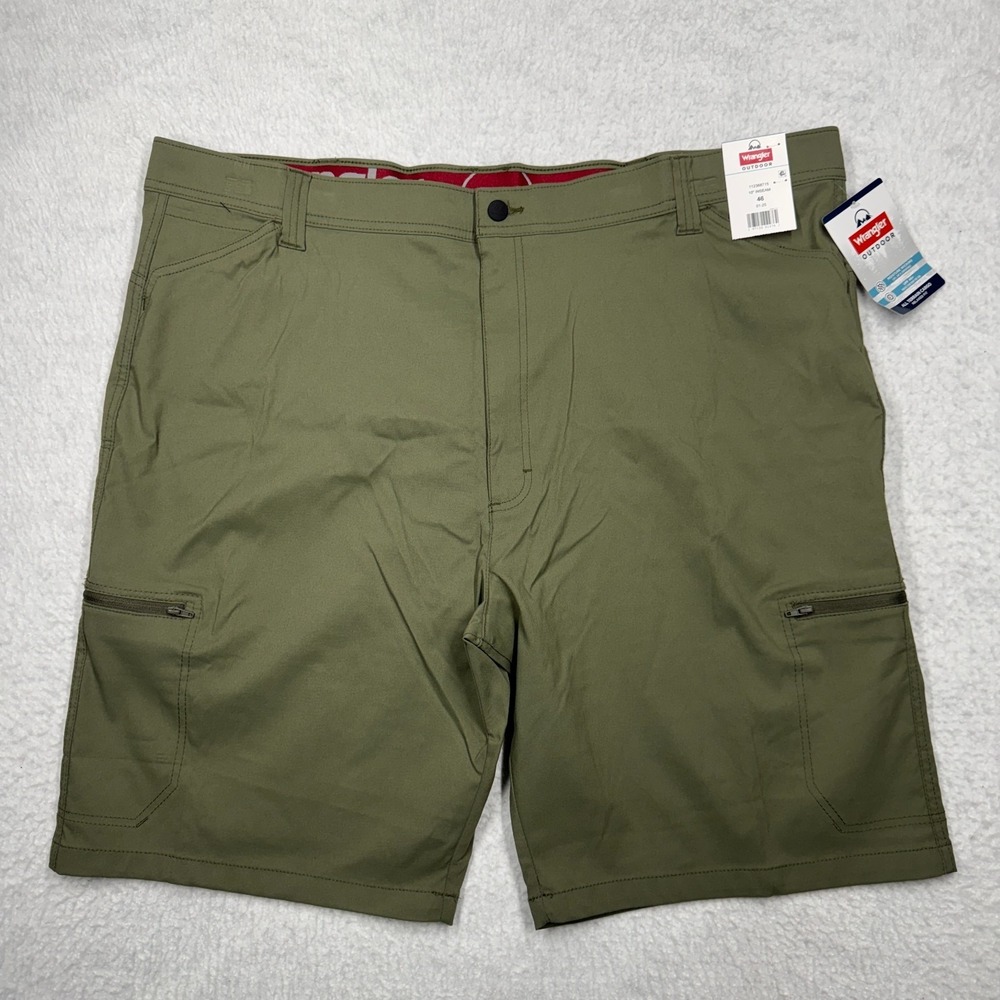 Wrangler Outdoor Cargo Shorts Stretch Green Men's Size 46